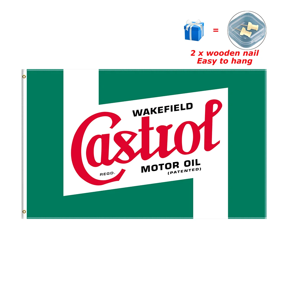 

Castrol Wakefield Flag 3x5 Ft Flying Banner for Car Racing Decoration Indoor Outdoor