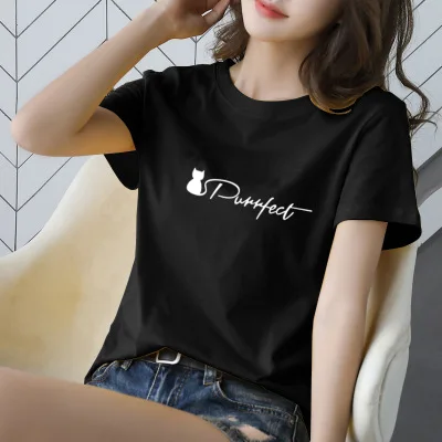 

Summer Women T Shirt Casual Short Sleeve womens shirts Cotton 2021