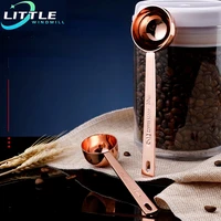 stainless coffee scoop steel measuring spoon coffee spoon silver gold milk powder measure scoop tea coffee accessories 1530ml