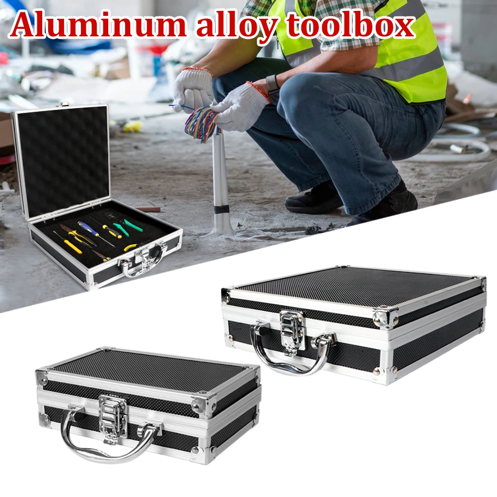 Tool Box Aluminium Alloy Toolbox Storage Case Portable Tool Case Travel Luggage Organizer Case Safety Box