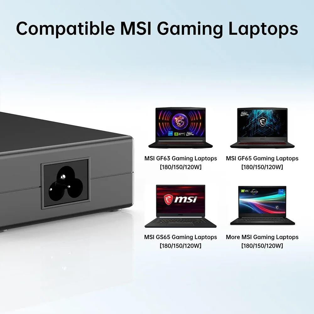 Зарядное устройство подходит для игрового ноутбука MSI 180 Вт 150 120 адаптер