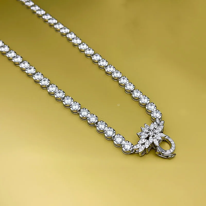 Ожерелье С Подвеской Из Стерлингового Серебра S925 Для Женщин Цепочкой