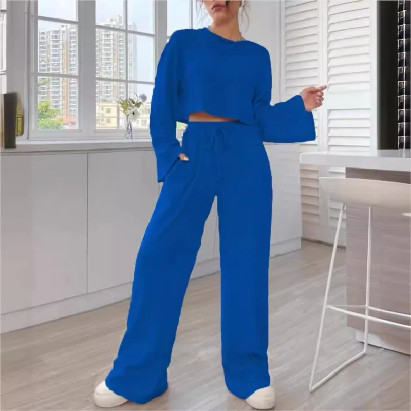 Осенне-зимняя женская одежда новая мода повседневная домашняя на шнуровке