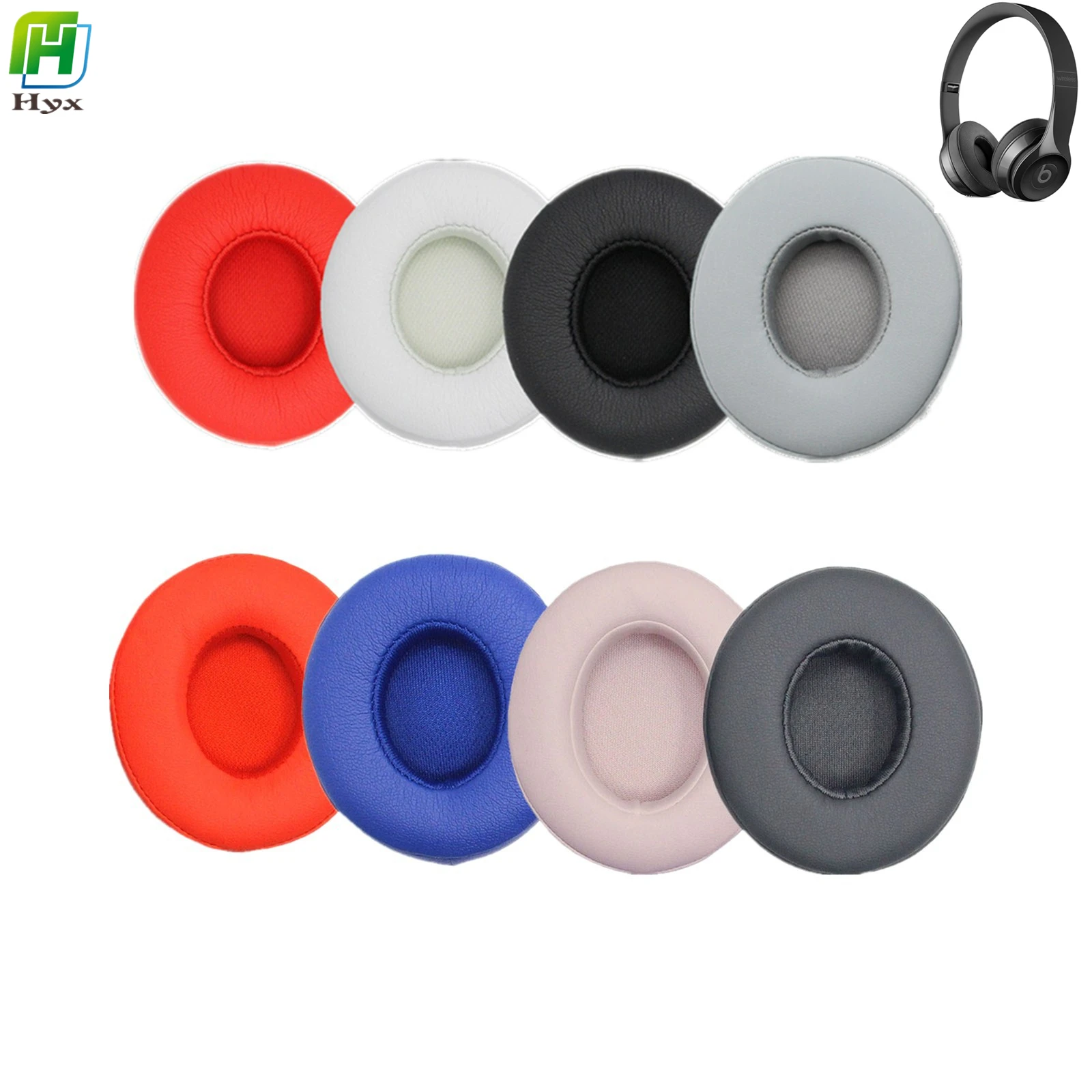 

10 Pairs Replacement Ear Pads Cushion For Solo 2 Wireless Earpads For Beats Solo 3 Headset Case Ultra-soft Protein Skin Earmuffs