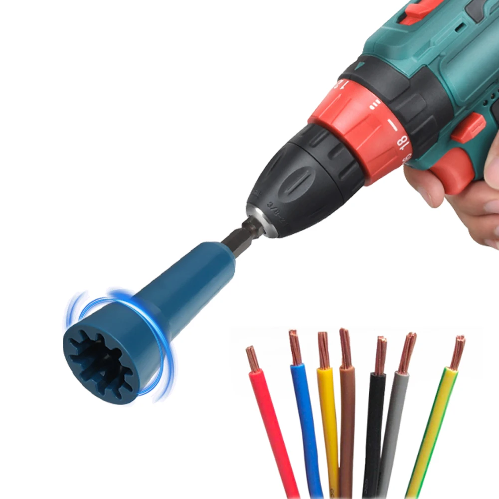 

Wire Twisting Tool Spin Wire Twister Connector Socket For Drill With 1/4" Shank Wire Nut Driver Twisting Adapter For Power Drill