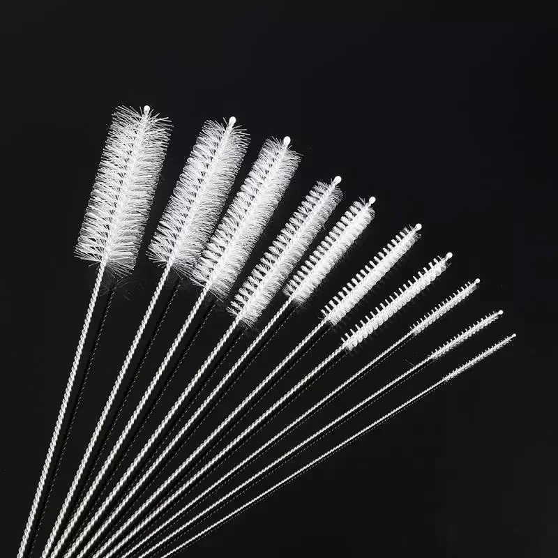 

10pcs Nylon Tube Brushes Cleaning Brush Set Bottle Tube Pipe Small Tube Bottle Straw Washing Cleaner Household Cleaning Tools