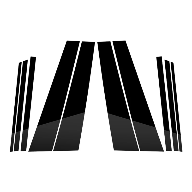 

For BMW- X1 Car Door Window BC Pillar Posts Cover Strip Panel Trim PC Black