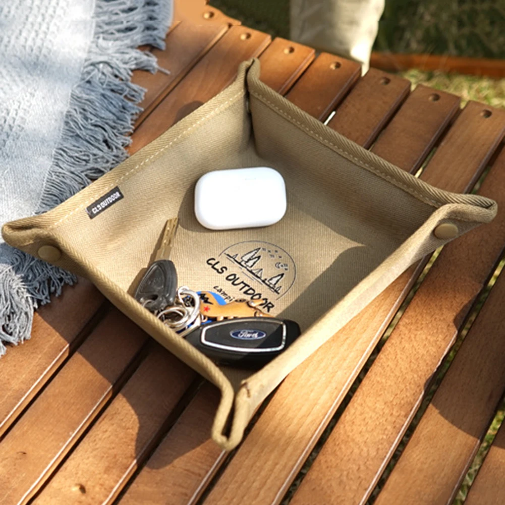 

Portable Foldable Camping Storage Box Tray Desktop Organizer for Home Outdoor Camping Entertainment Supplies