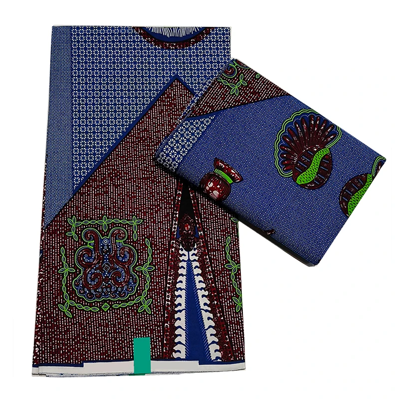 

100% Cotton Nigerian Ankara Wax Fabrics Pagne Prints Batik Dutch Sewing Cloth 2023 Newest Fashion African Wax Fabric TN0913