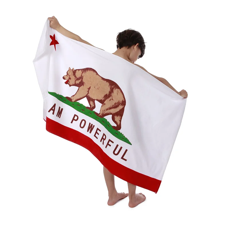 100% хлопковое пляжное полотенце, банный халат для детей и взрослых, купальный халат с эко-принтом, 70 х145 см