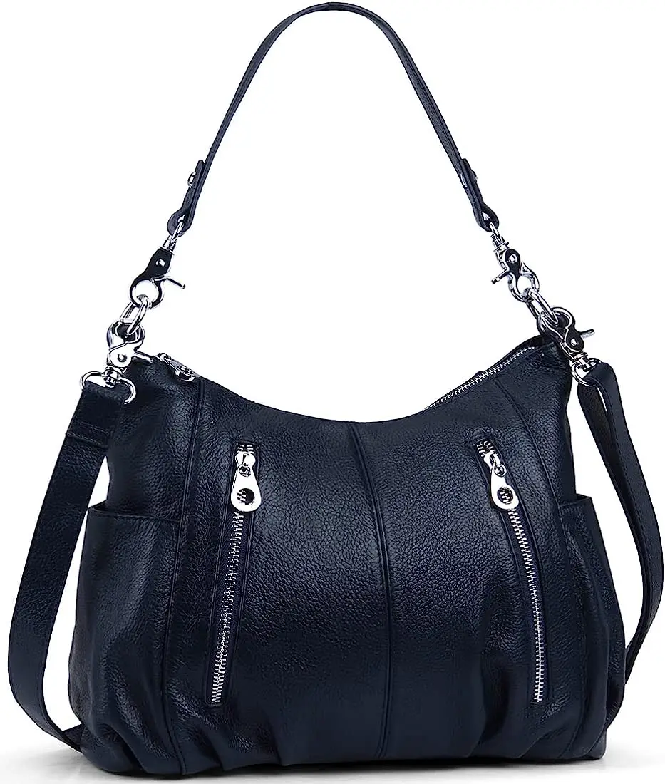 Genuine Leather Purses for Women Shoulder Hobo Bag Crossbody Satchel Handbags Designer Ladies Totes