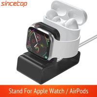 aluminum bracket charger dock station for airpods pro charging holderapple watch stand series 7se65432 38 42 40 44mm