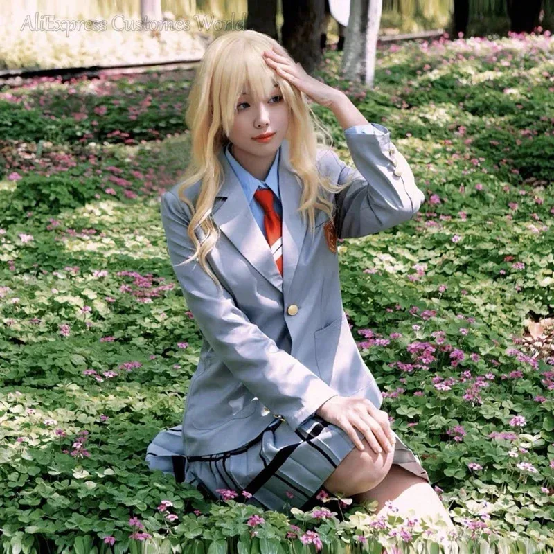 Фото ★ Костюм для косплея аниме «Ты лжёшь, моя любовь» (Your Lie in April): школьная форма JK для Аримы и Косей, Хэллоуин ❤ №4