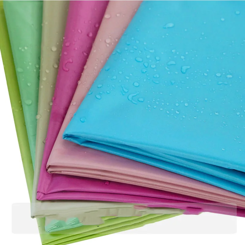 Waterproof Fabric By The Meter for Umbrella Curtain Sewing All-shading Outdoor Vinyl Soft Cloth Plain Pink Blue High-density Diy |