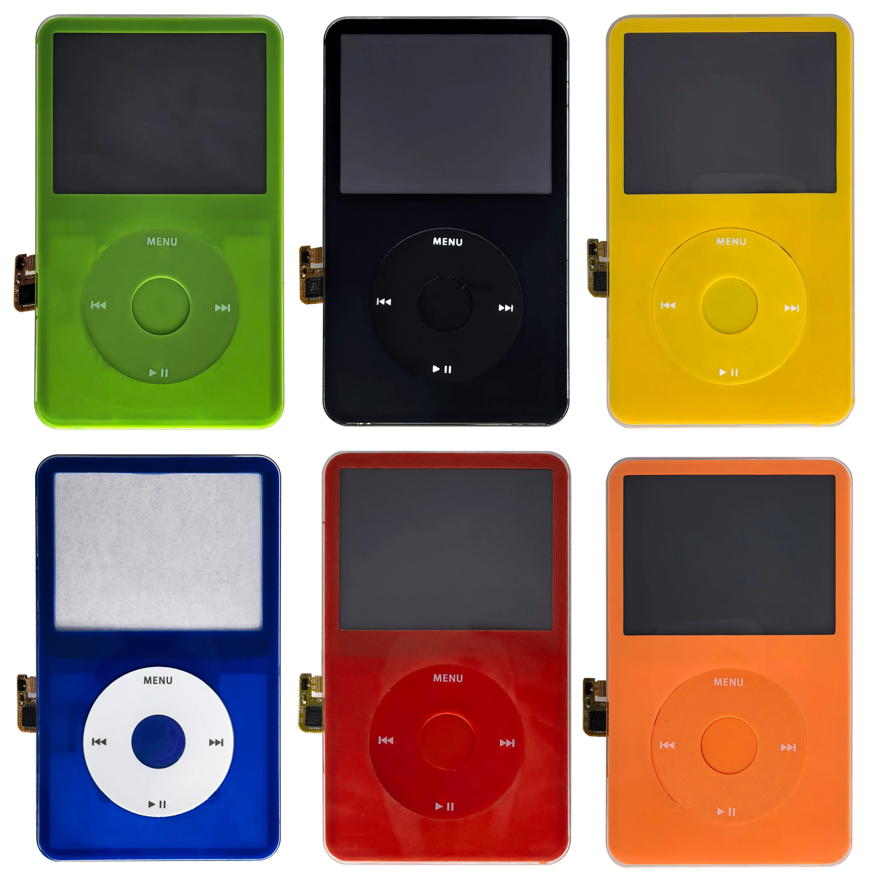 Передний корпус в сборе для видео iPod 5-го 5,5-го поколения, включает крышку лицевой панели с щелчком и центральной кнопкой (art.: 3920d487f74fe) - 3920d487f74fe