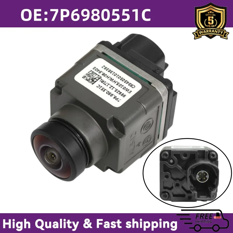 Задняя камера для Audi 7P6980551C, помощь при парковке, автомобильный аксессуар заднего вида для A6 C7 Q7 A8 A7 Touareg 2011-2018