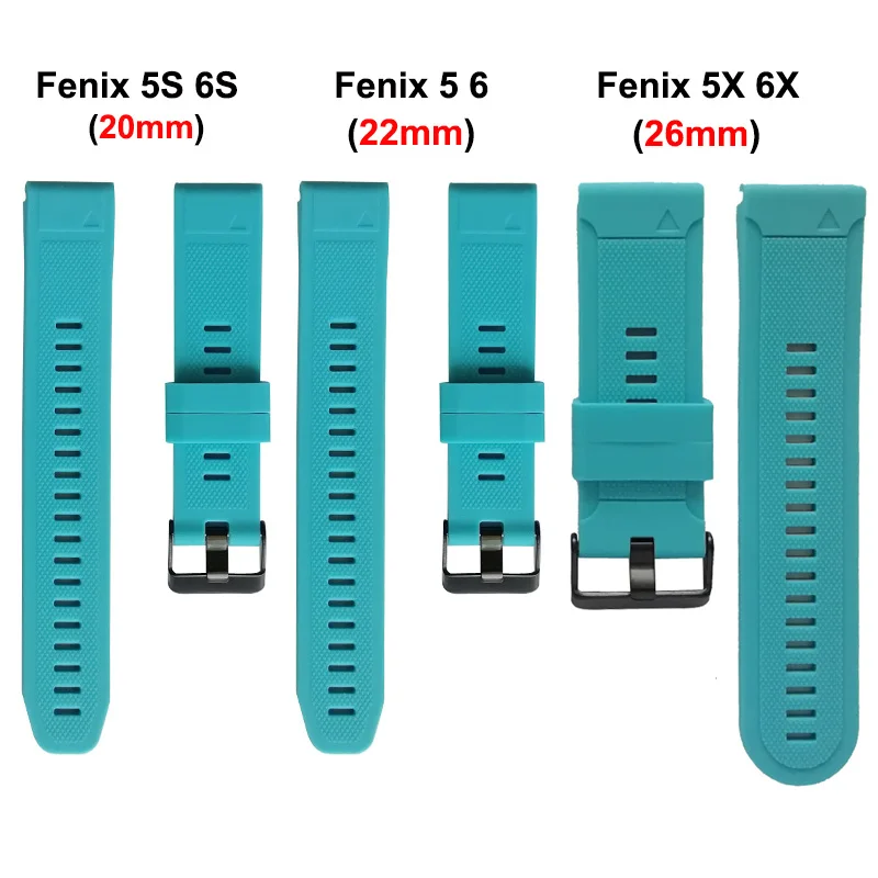 26mm 22mm Smart Watch Band Straps For Garmin Fenix 6 6S 6X 7 7X 5X 5 5S Quick Release Fenix 7X Fenix 6X Strap Silicone Bracelet