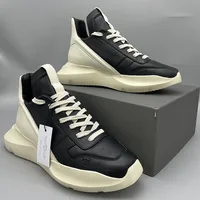 21ss Rick Men Sneaker Women Boots Owens Leather Boots Men's Sport Shoes Streetwear Hip Hop Men's Casual Shoes
