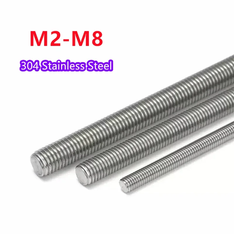 

Болты с полной резьбой из нержавеющей стали 304 М2 М2.5 М3 М4 М5 М6 М8