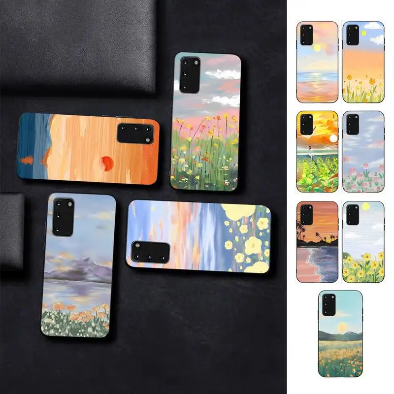 

Sunset Scenery Phone Case for Samsung S10 21 20 9 8 plus lite S20 UlTRA 7edge