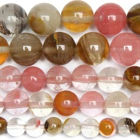 natural round loose bead watermelon color crystal beads for jewelry making diy bracelet accessories