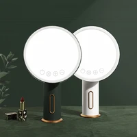 3 color led vanity led makeup mirror vanity mirror with light portable travel usb rechargerable mirror touch screen dimming