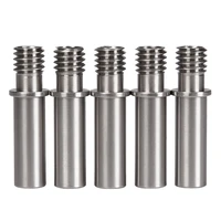 5pcs upgrade 3d printer m6 threaded stainless steel throat for 1 75mm consumables for anycubic mega sprovyper 4 1