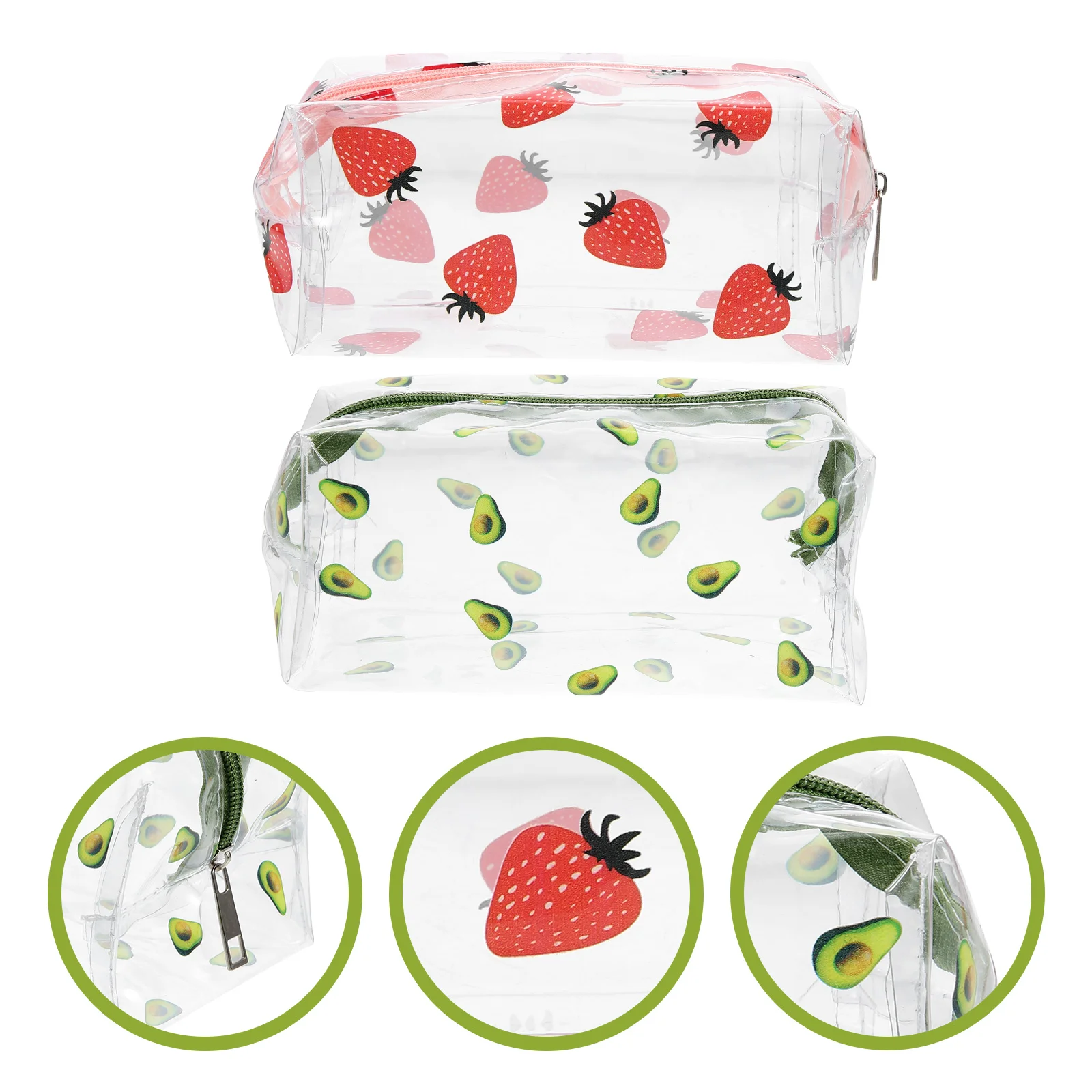 

2Pcs Convenient Travel Organizers Multi-function Makeup Bags Wear-resistant Cosmetic Bags