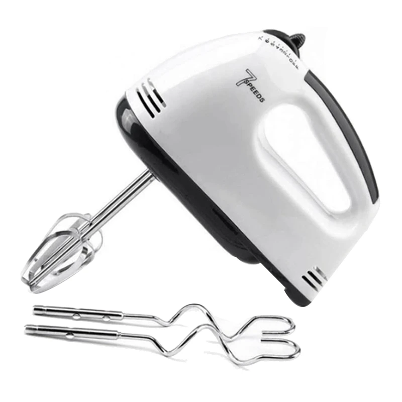 

7 Gear Electric Egg Beater Automatic Hand Mixer Blender Plastics Rotating Push Whisks Whipped Cream Mixer Stirrer
