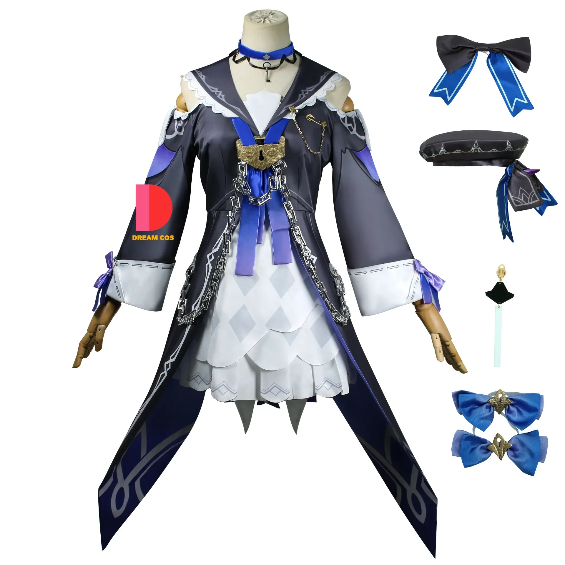 Женский костюм для косплея Карнавальная форма парик Хэллоуин