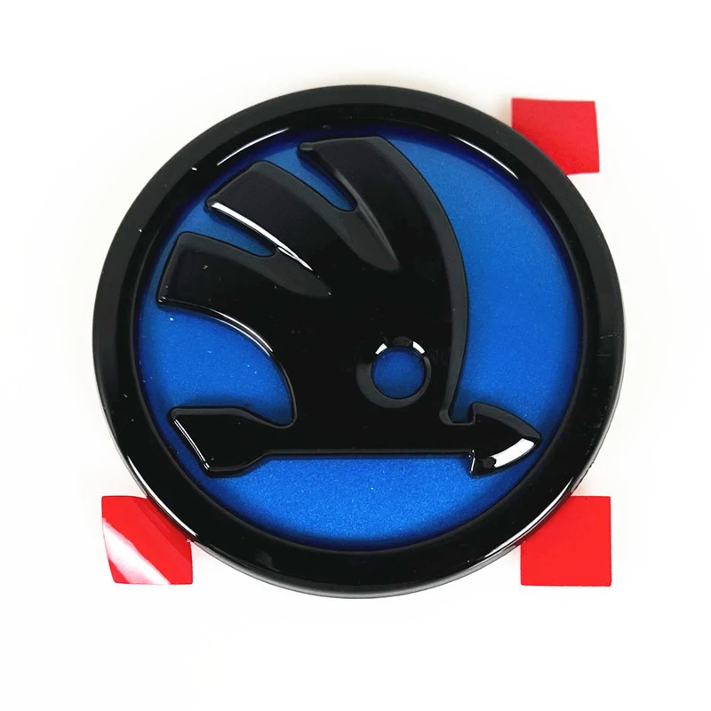 Передняя и задняя эмблема автомобиля из АБС-пластика для SKODA Rapid Fabia 1 2 Karoq Yeti Superb