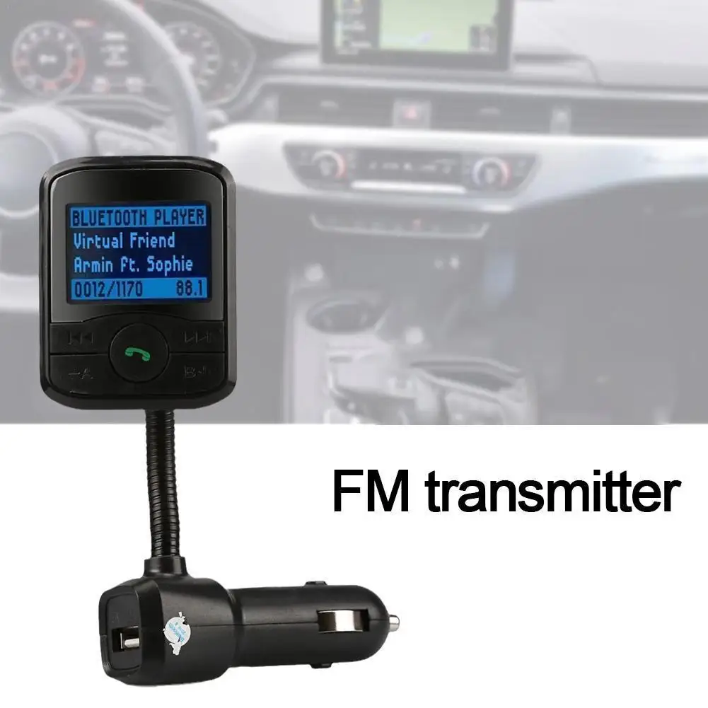 

Car Kit MP3 Audio Player Speaker Wireless FM Modulator Bluetooth-compatible HandsFree USB Charger Car Accessories
