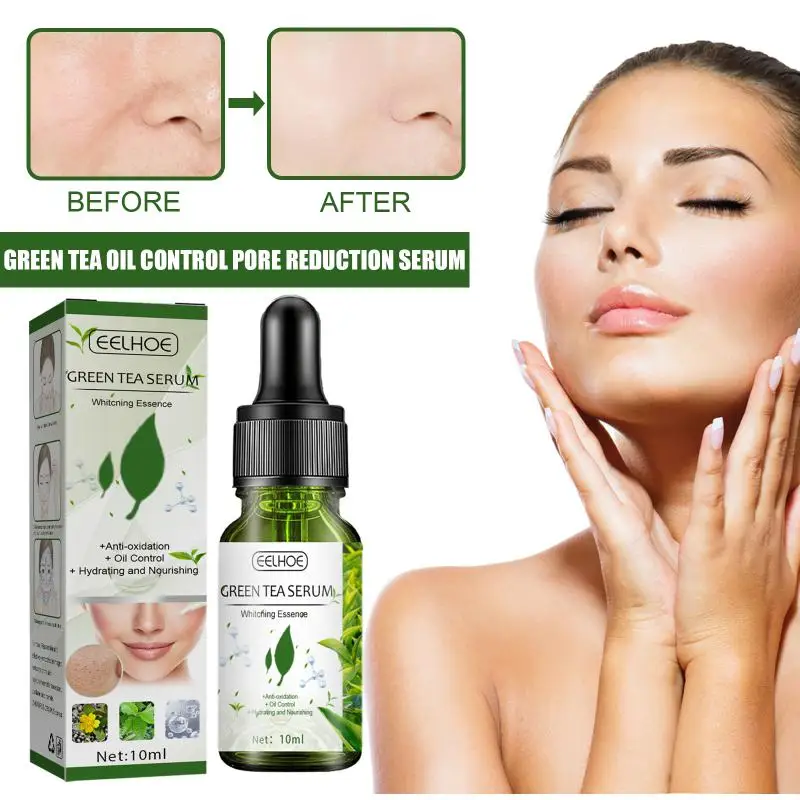 

Сыворотка для ухода за кожей лица, с зеленым чаем