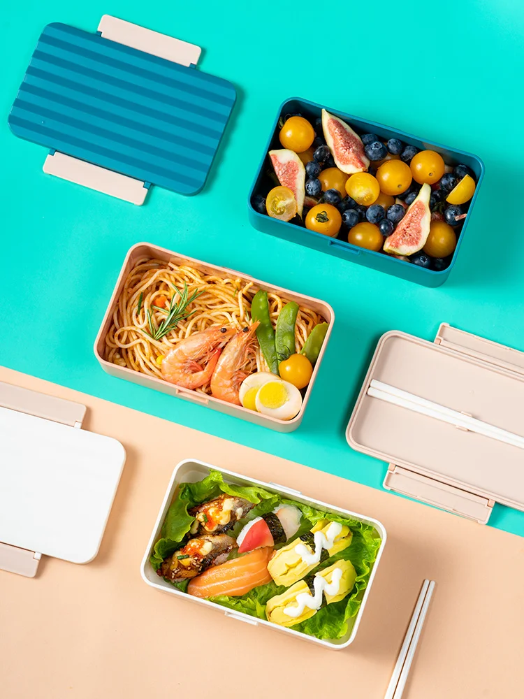 

Разогревающийся в микроволновке Ланч-бокс, портативный пластиковый Ланч-бокс для пищевых продуктов, рабочий контейнер для завтрака