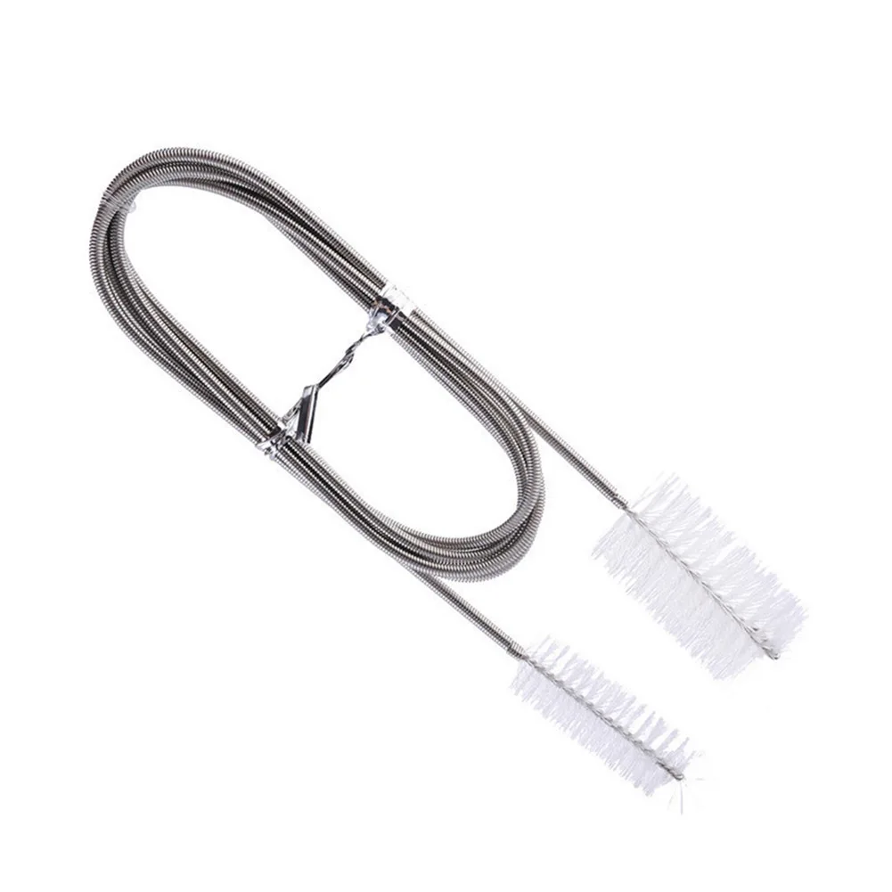 

155CM Aquarium Filter Tube Cleaning Brush 155 Cm 304 Stainless Steel Spring + Nylon Bristle Fish Tank Hose Brush