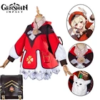 Костюм Аниме для косплея Genshin Impact Klee, наборы сумок с париками и ушками эльфа, милая одежда горничной лоли, Униформа, костюмы для косплея на Хэллоуин