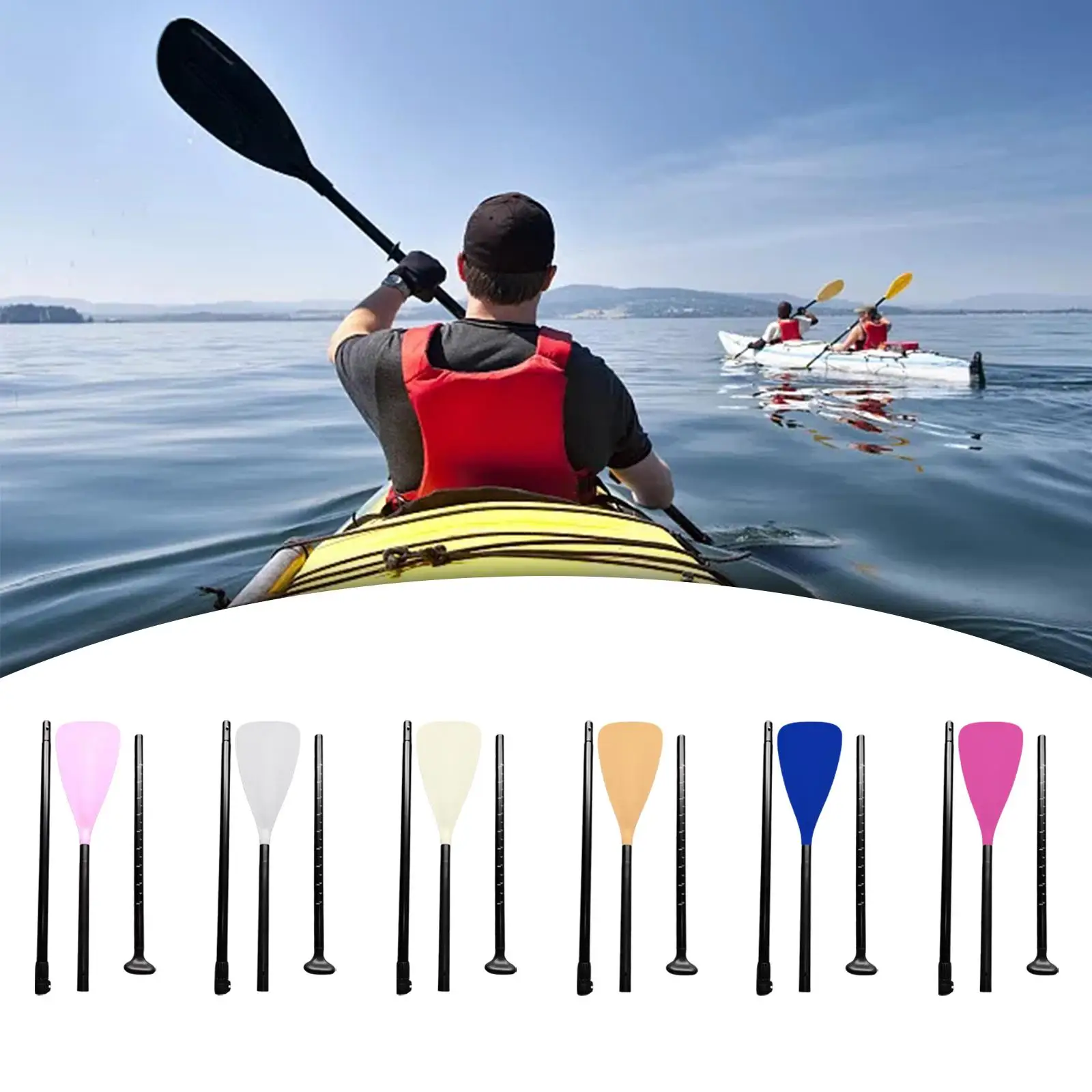 Весло для гребли каноэ телескопическое легкое съемное весло