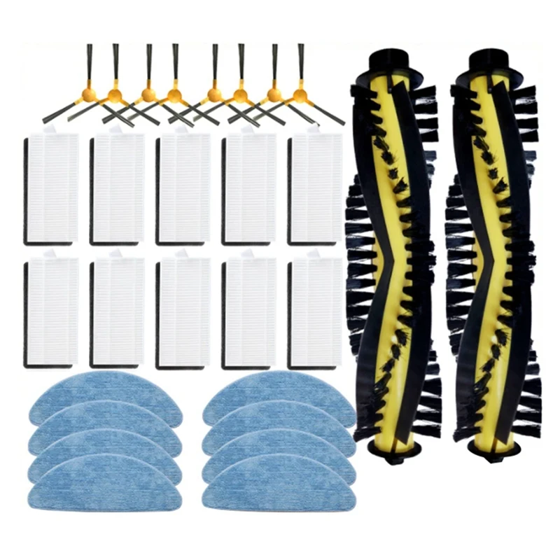 

Для Neatsvor X520 X500 X600 Pro Tesvor X500 Pro T8 M1 Ikhos Create Netbot S15 S14 Hepa фильтр Швабра Ткань основная боковая щетка