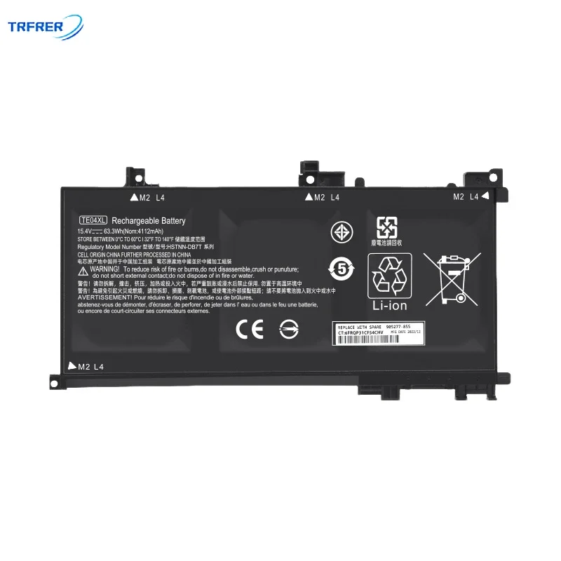 Аккумулятор для ноутбука Te04xl HP Omen 15-ax200 15-ax218tx 15-ax210tx 15-ax235nf 15-ax202n 15-bc200 HSTNN-DB7T 905277 -855