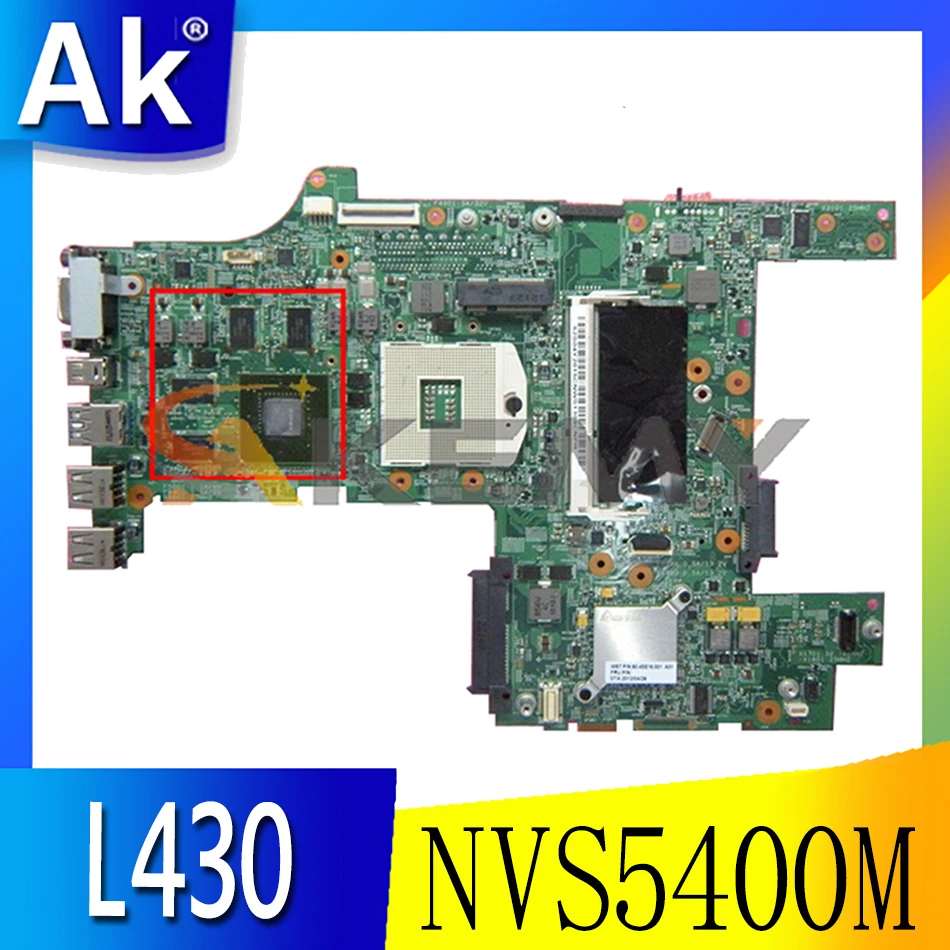 

Akemy для 48,4se031 применимо к материнской плате ноутбука Lenovo ThinkPad L430 04Y2015 04W6677 04W3566 PGA989 NVS5400M 100% тест