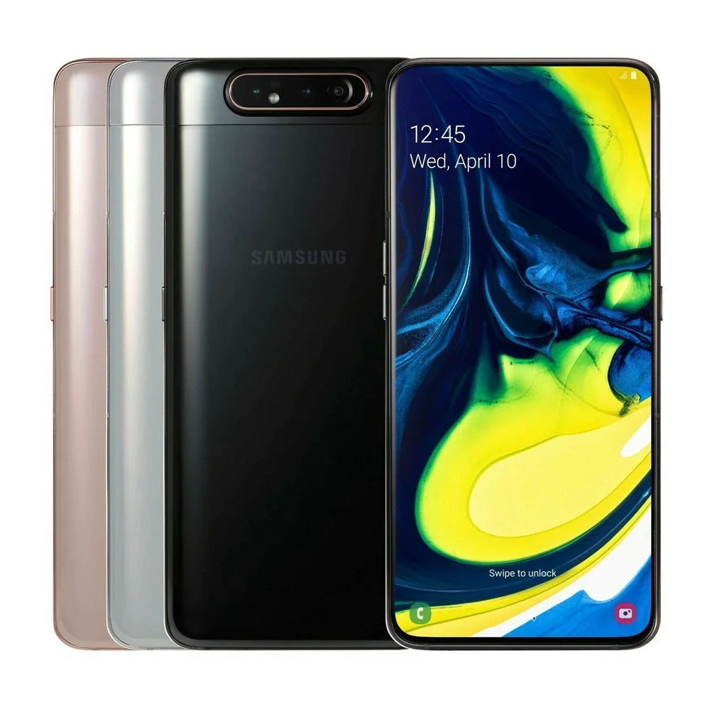 samsung galaxy a80 dual sim a8050 mobile phone 8gb ram 128gb octa core 6 7 triple camera snapdragon 730 nfc cell phone original free global shipping