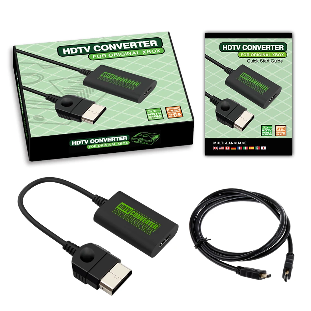 

For Microsoft Original Xbox Console HDMI-Compatible Converter Adapter connect to HDTV For All Classic Console Models 1080i 720p