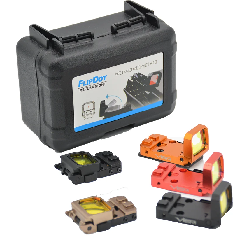 

Adjustable Mini Flip Up Red Dot Sight Scope RMR Pistol Compact Reflex Sight 20mm Rail For Hunting Airsoft Optics Sight