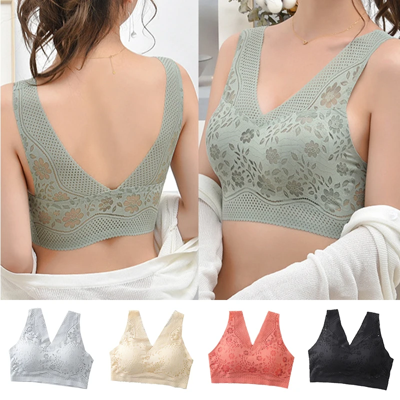 

Bra Lingerie Underwear Crop Tops Push Up Women Comfort Seamless Shapewear Sports Vest