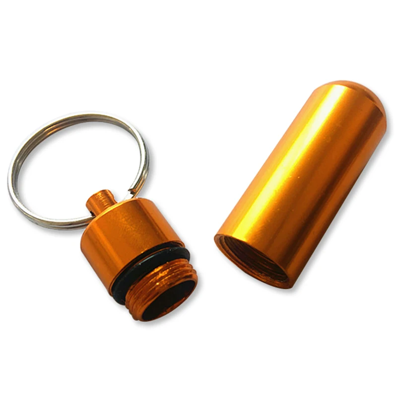 

Aluminum Alloy Outdoor First Aid Small Gallipot Cartridge Keychain FS99
