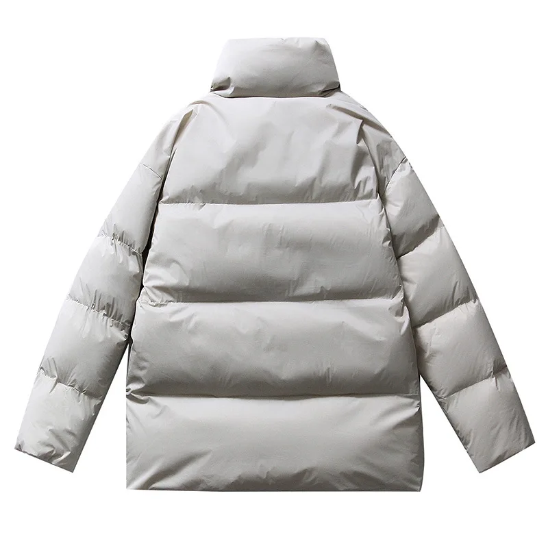 Plus Size Outdoor Sports Coats Harajuku Parkas Winter Color Blocking Stand Collar Thickened Warm Cotton Padded Jacket Men