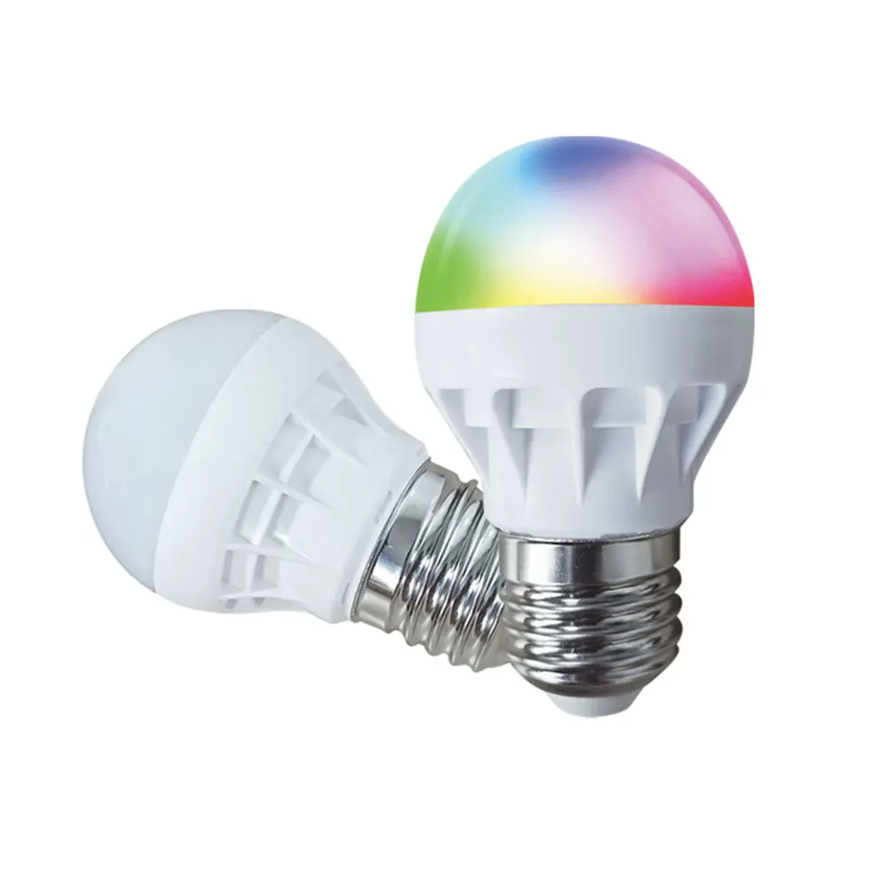 

Wireless Bluetooth Smart RGB Light LED Bulb Room Lighting Remote Control APP Application Control Dimmable Home Decoration Lamp
