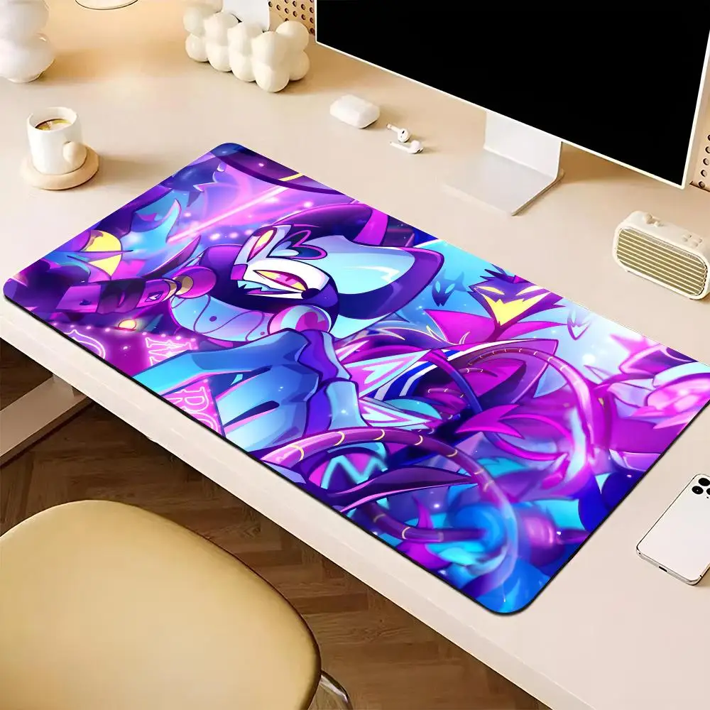Игровой коврик для мыши Helluva Boss teclado XXL большой компьютерный ноутбук нескользящий