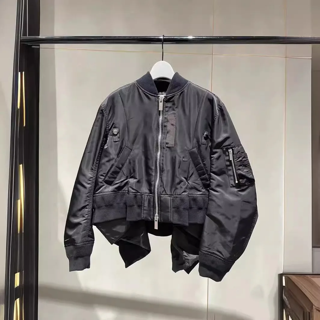 Женская плиссированная куртка Повседневная флисовая с соединением 2024