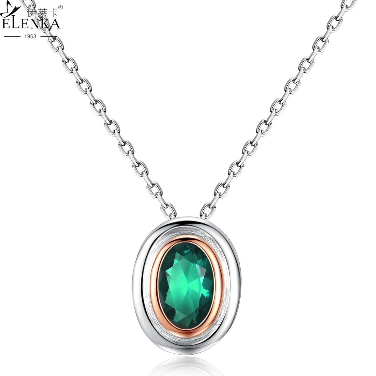 

Luxury Emerald Gemstone Necklaces for Women Solid 925 Sterling Silver Pendants Clavicle Chain Cool Fine Jewelry Christmas Gift